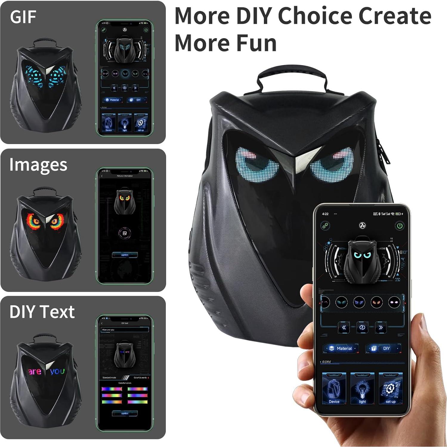 Mochila LED DABASHAN para Motocicleta 30L Impermeable