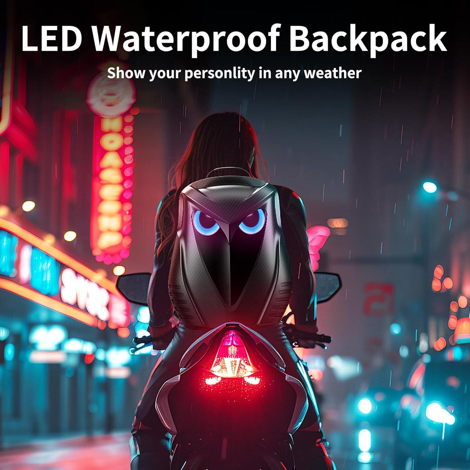 Mochila LED DABASHAN para Motocicleta 30L Impermeable