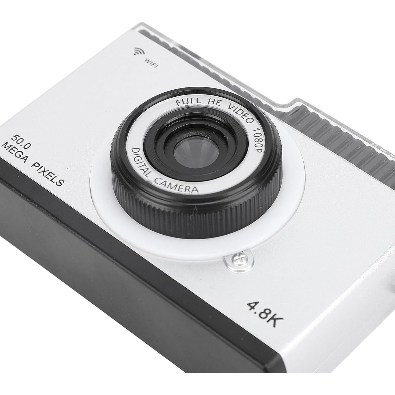 Cámara Digital Compacta ZJchao 48MP 1080P 8X Zoom Plata