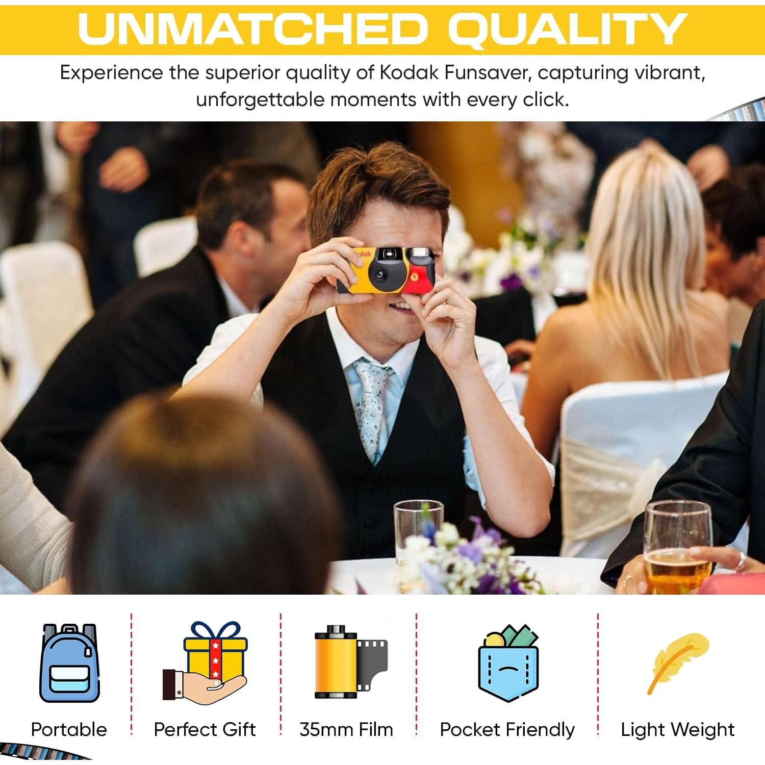 Cámara desechable Kodak Funsaver 7 unidades 27 exposiciones