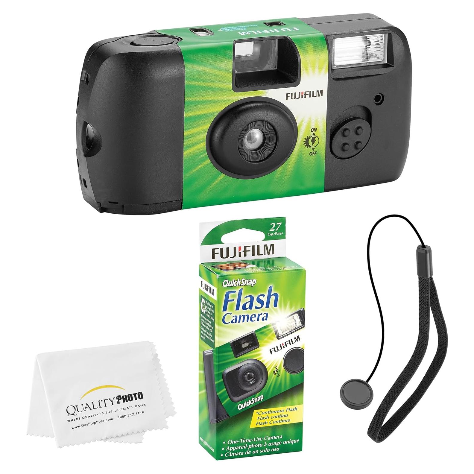 Cámara desechable Fujifilm QuickSnap Flash 400 con accesorios