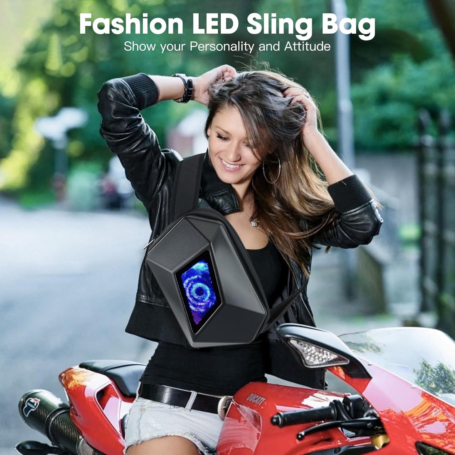 Bolsa de Bandolera DABASHAN con Pantalla LED Impermeable