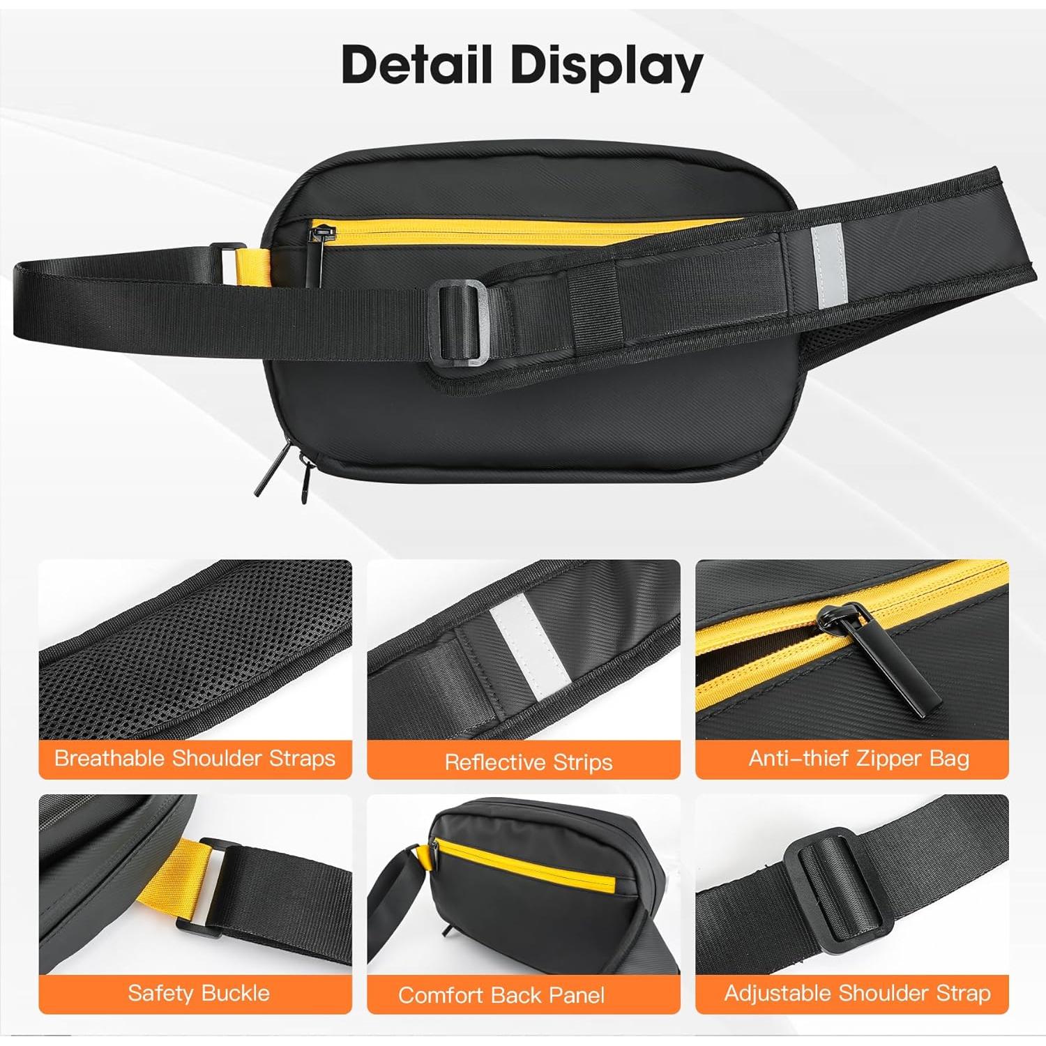 Bolsa de Bandolera DABASHAN con Pantalla LED Impermeable