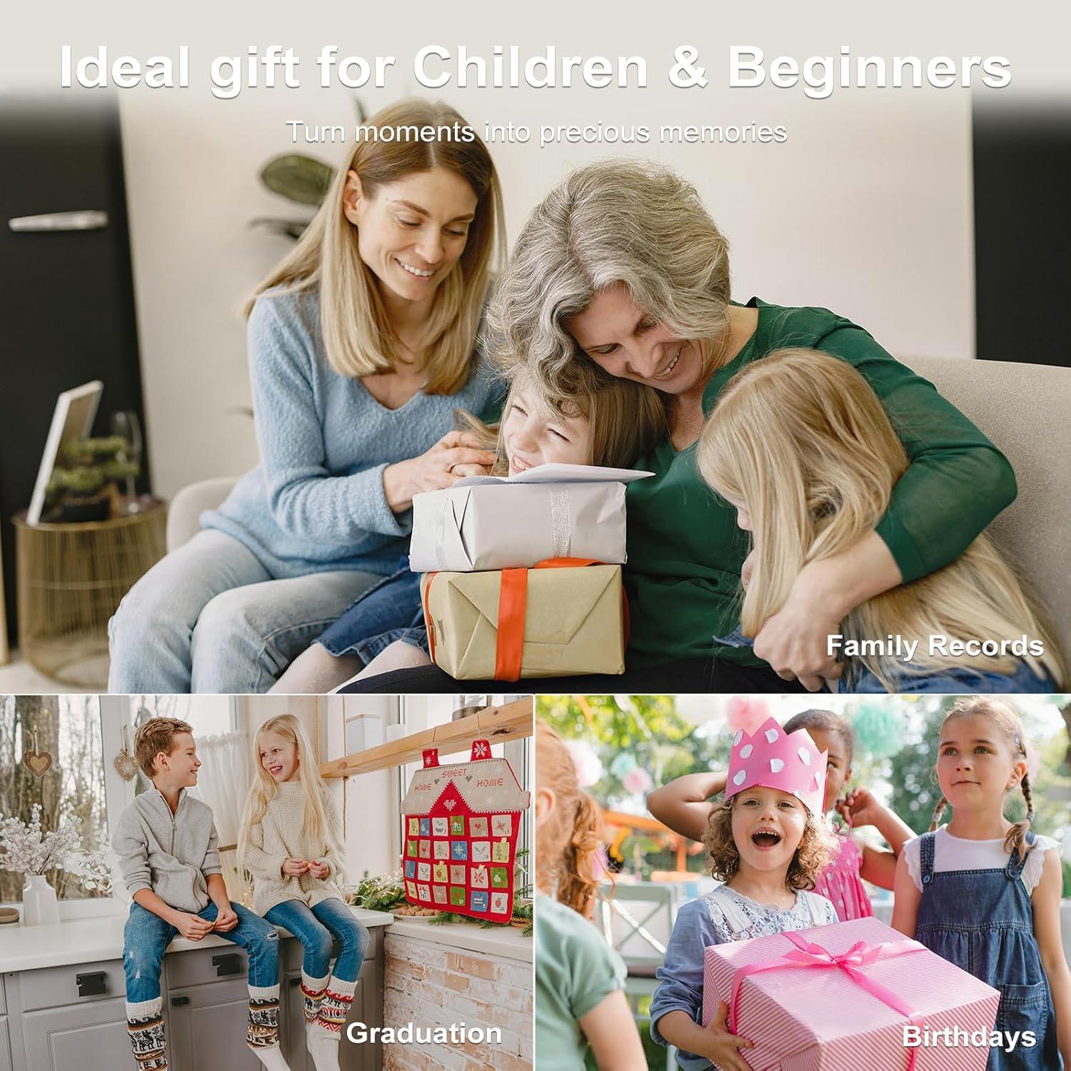 Cámara Digital Compacta Ordro D15 56MP con Zoom 8X y Anti-Vibración