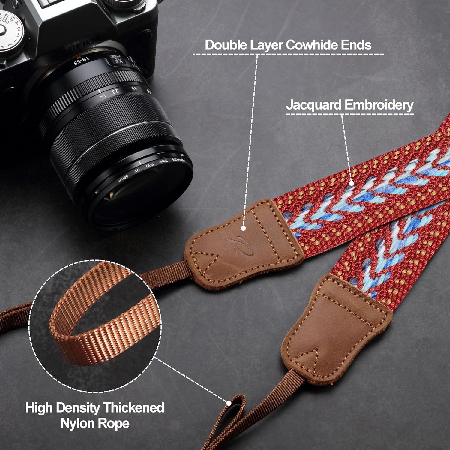 Correa de cámara Padwa Lifestyle Speed Rojo 1.5" Ajustable