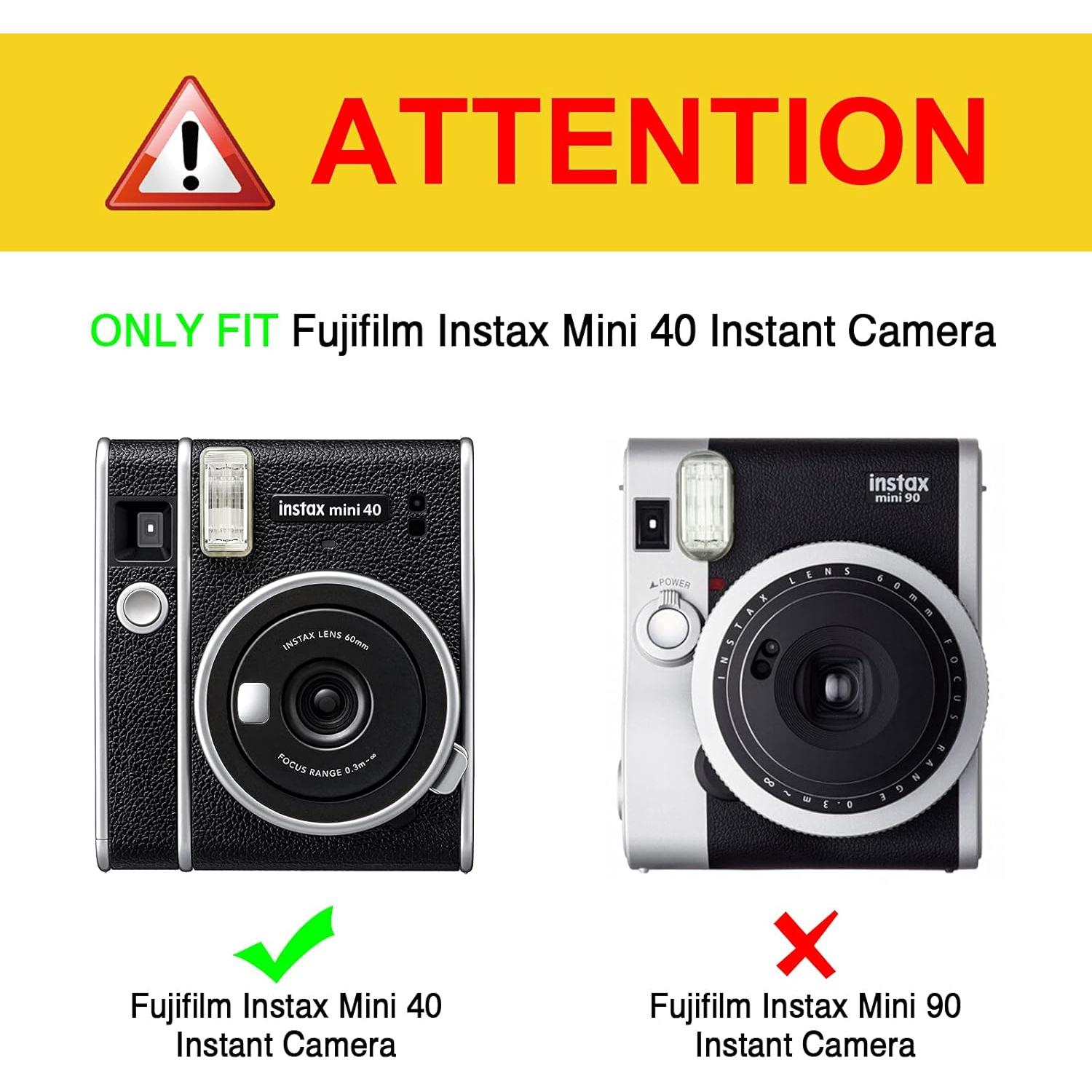 Funda Protectora Fintie para Cámara Fujifilm Instax Mini 40 - Cuero Sintético Premium