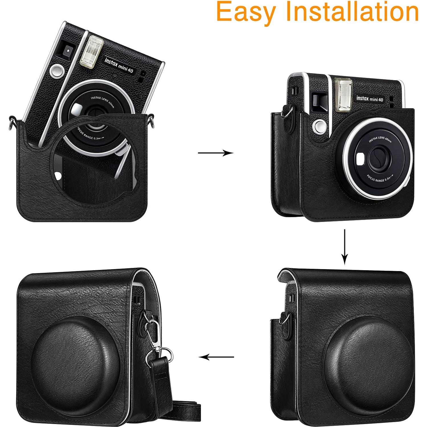 Funda Protectora Fintie para Cámara Fujifilm Instax Mini 40 - Cuero Sintético Premium