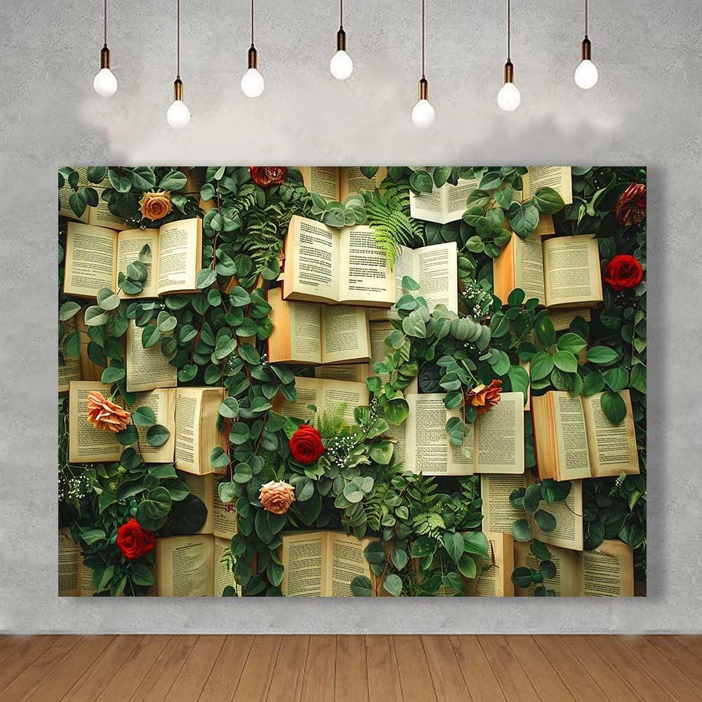 Fondo de Flores Vintage 3x2.43m KUKUSOUL para Fotografía