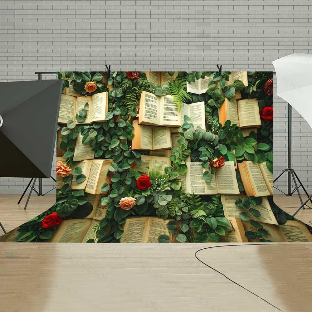 Fondo de Flores Vintage 3x2.43m KUKUSOUL para Fotografía