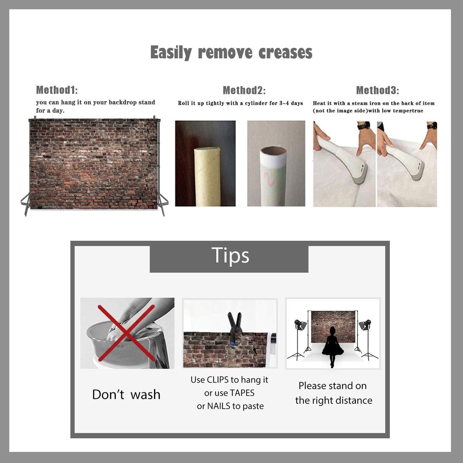 Telón de Fondo LTLYH 2.44x1.83m Ladrillo Rojo Vintage