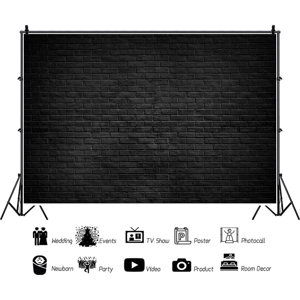 Fondo de Fotografía 3.66x3.05m Ladrillo Negro DORCEV