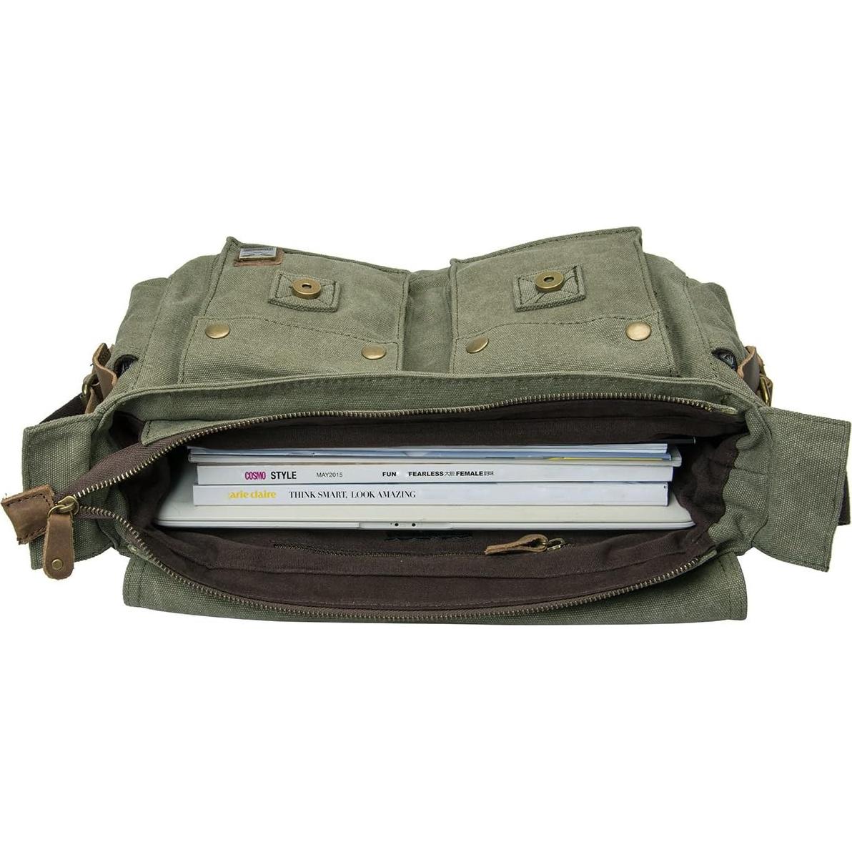 Bolsa de Mensajero Impermeable P-chaos6039 para Cámara DSLR Verde