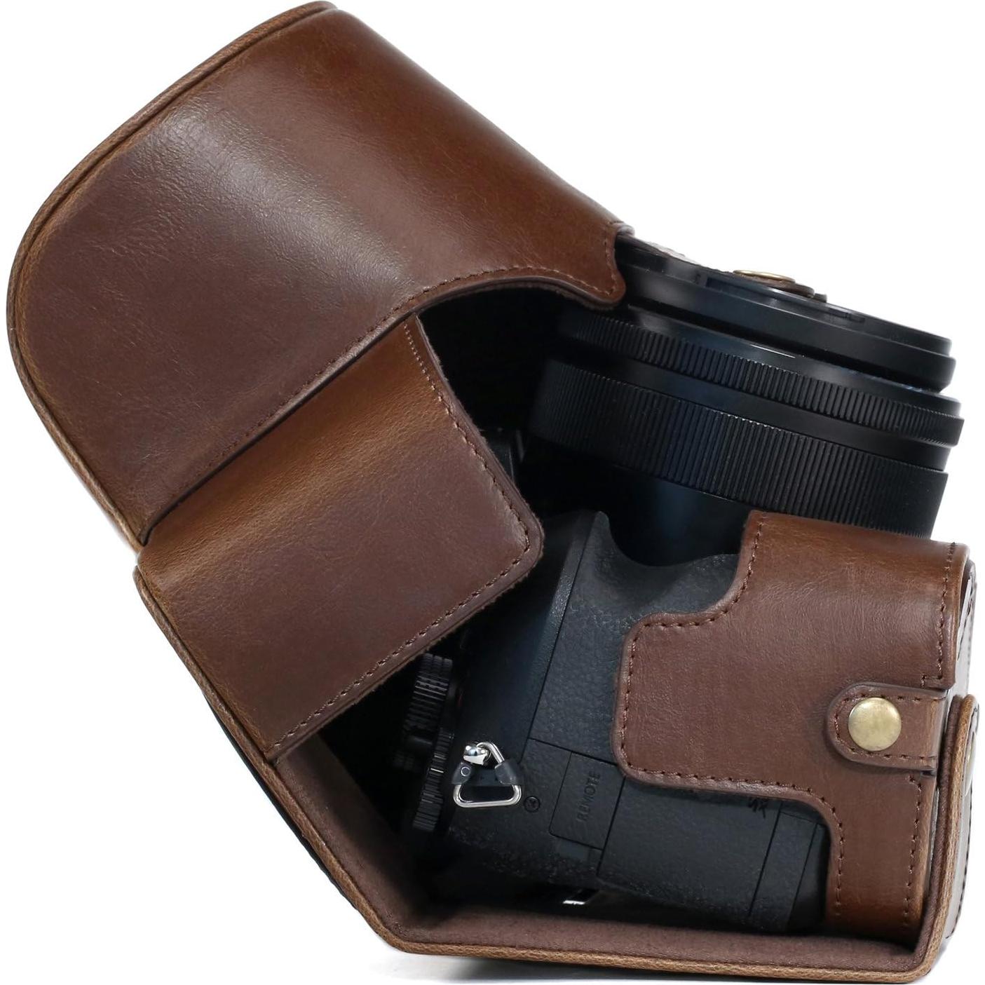 Funda de cámara de cuero MegaGear para Sony Cyber-Shot RX10