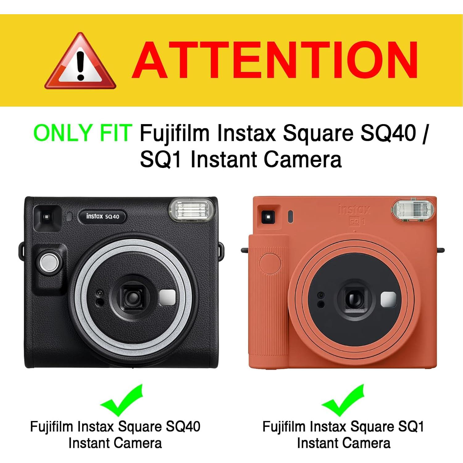 Funda Protectora Fintie para Cámara Fujifilm Instax SQ40/SQ1 - Cuero Vegano con Correa Ajustable