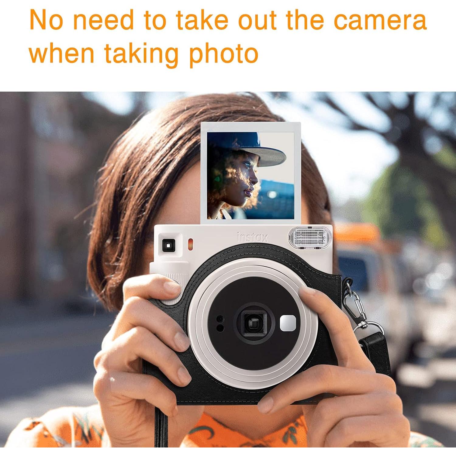 Funda Protectora Fintie para Cámara Fujifilm Instax SQ40/SQ1 - Cuero Vegano con Correa Ajustable