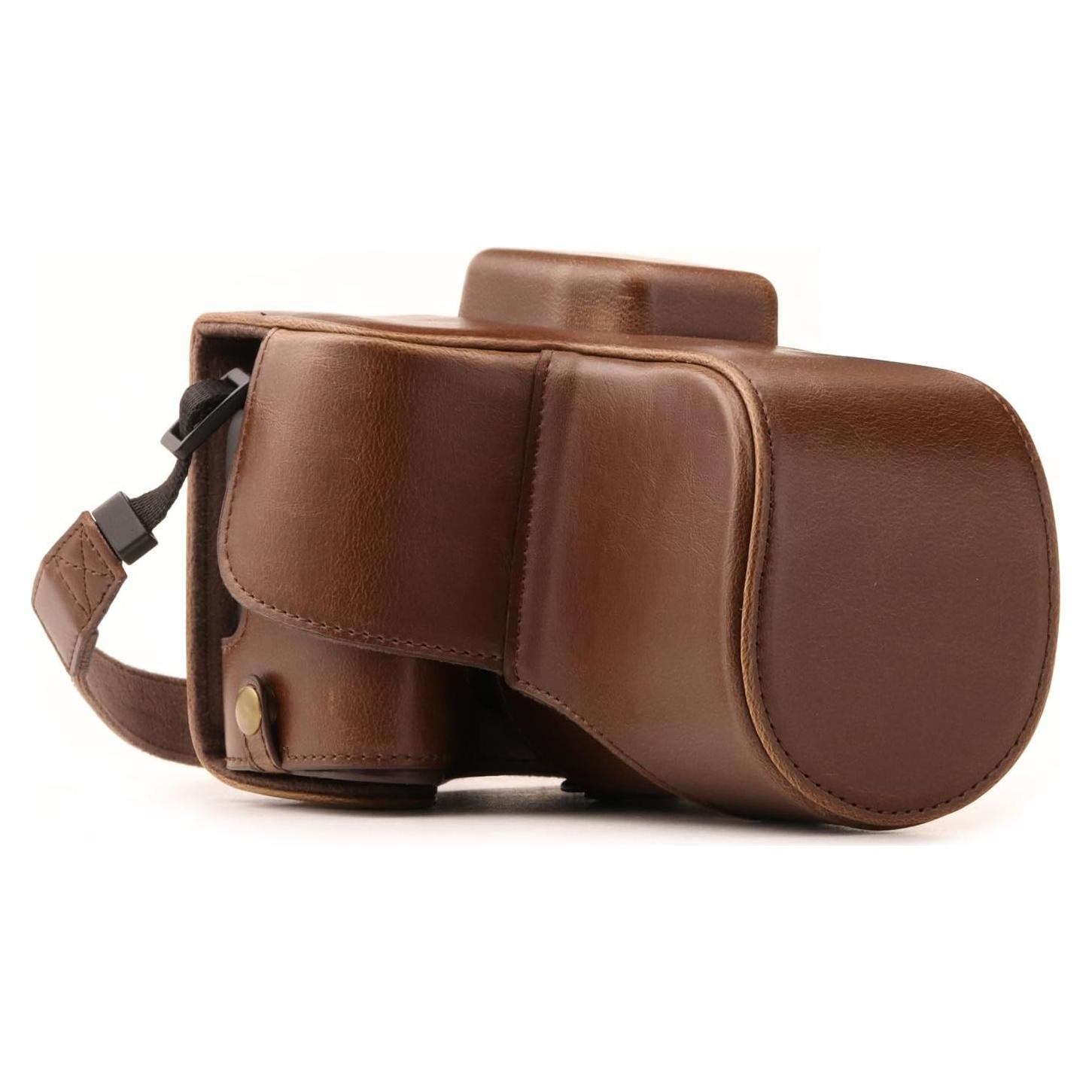 Funda de cámara de cuero MegaGear para Canon EOS Rebel SL2