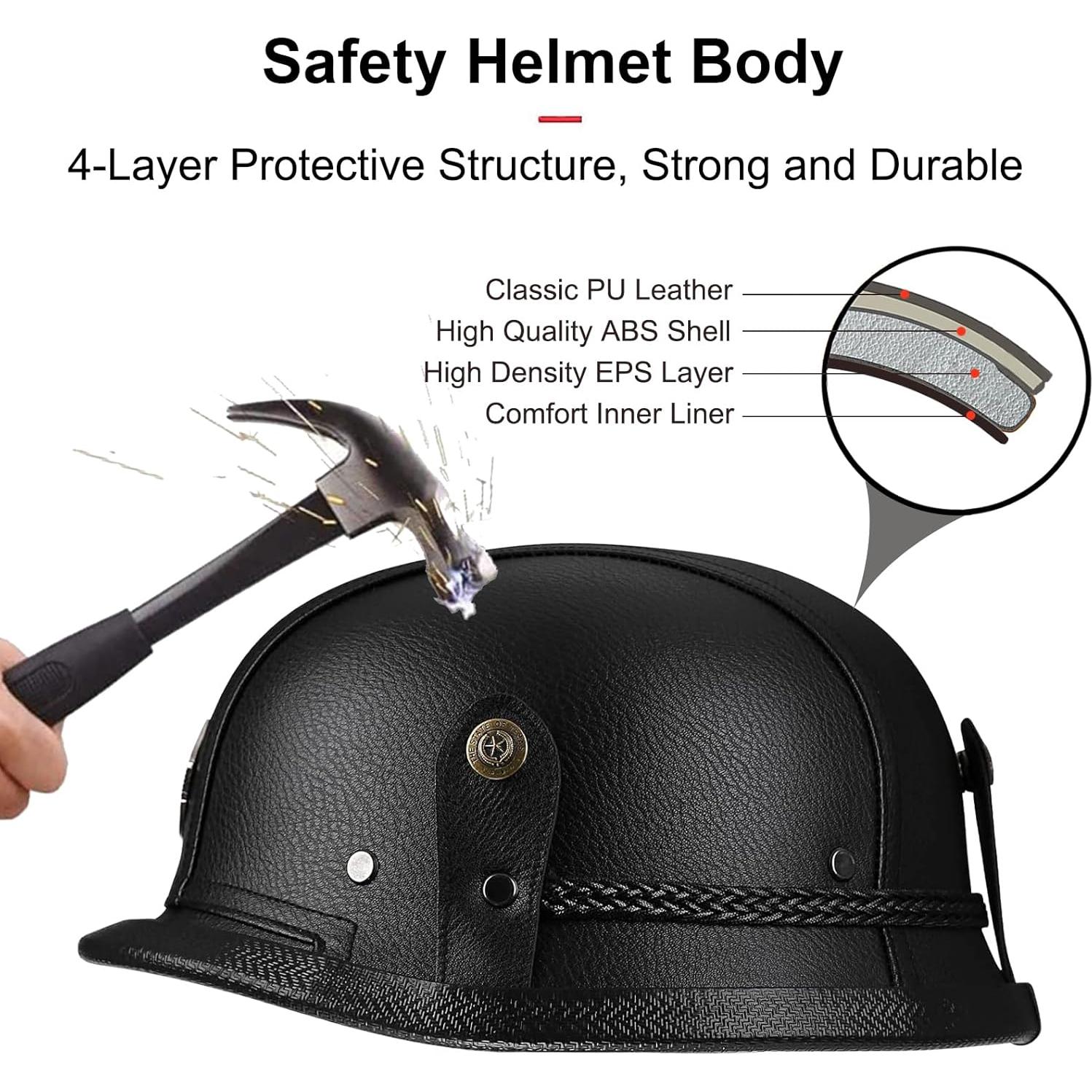 Casco de motocicleta SHIZICONG alemán mediano negro