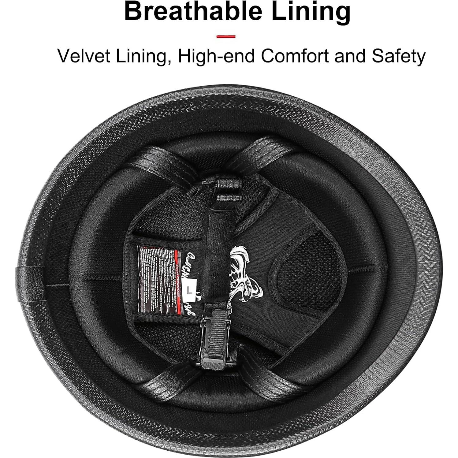 Casco de motocicleta SHIZICONG alemán mediano negro