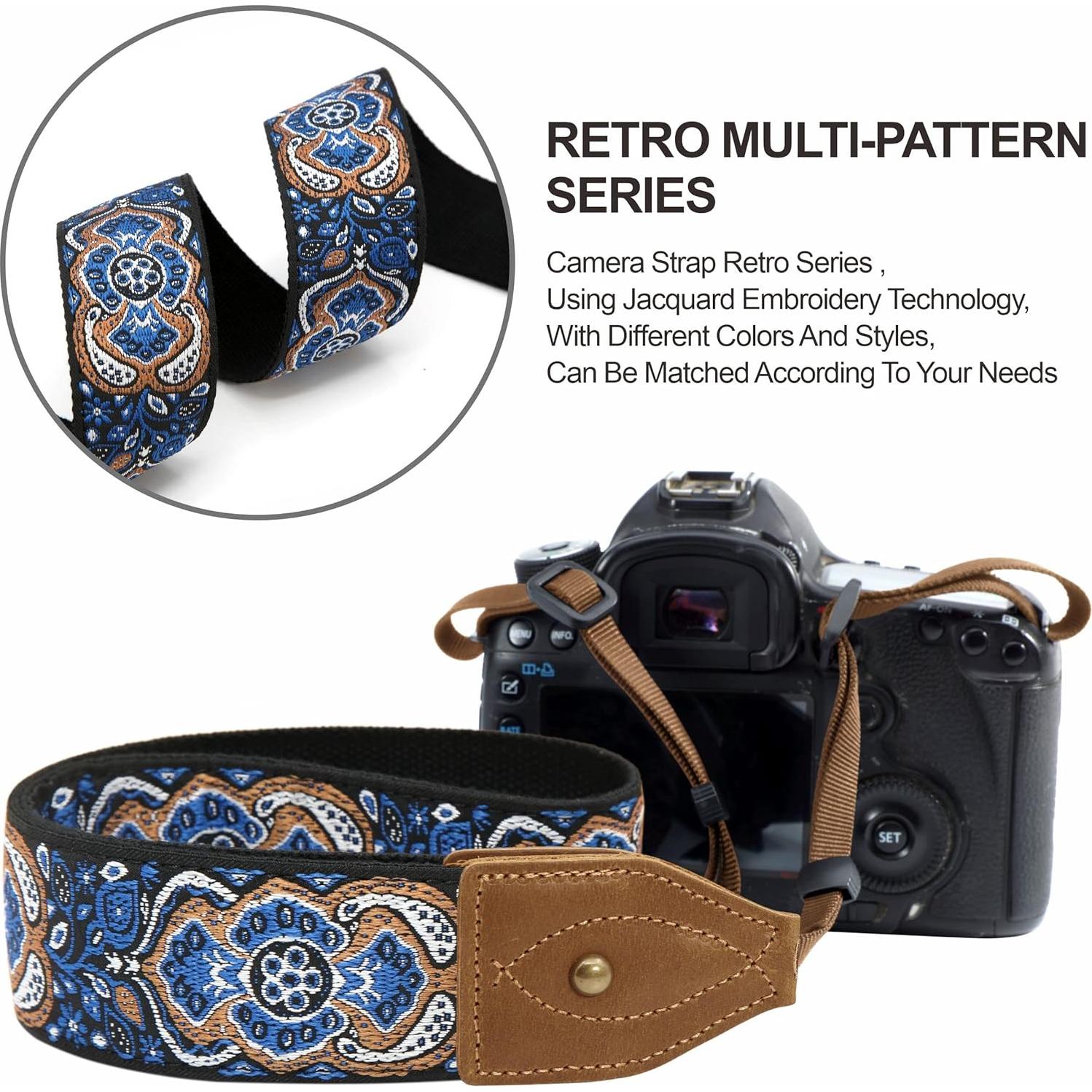 Correa de Cámara Padwa Lifestyle 5 cm Ancha Ajustable Vintage