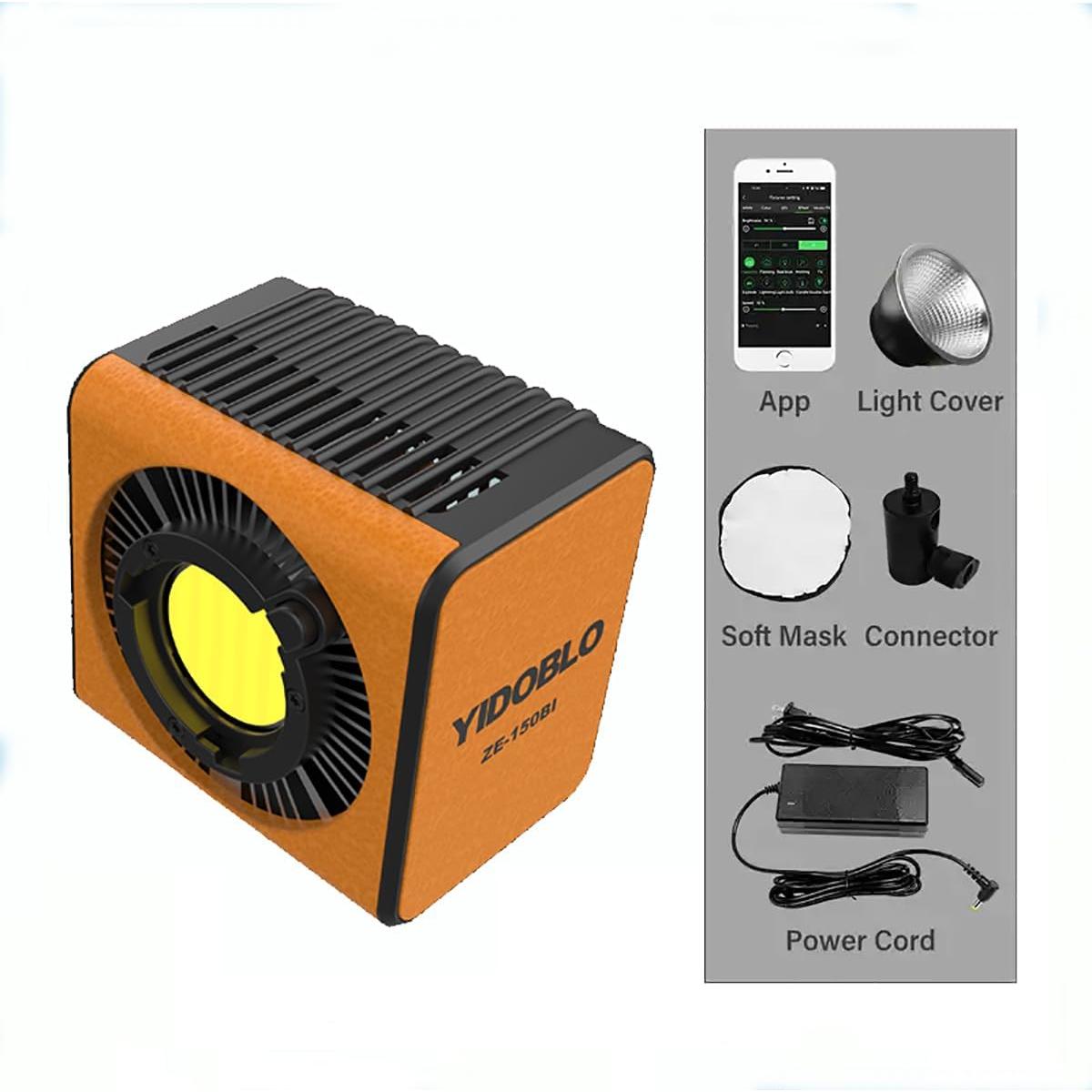 Luz Portátil de Relleno 150W ZE-150BI para Fotografía