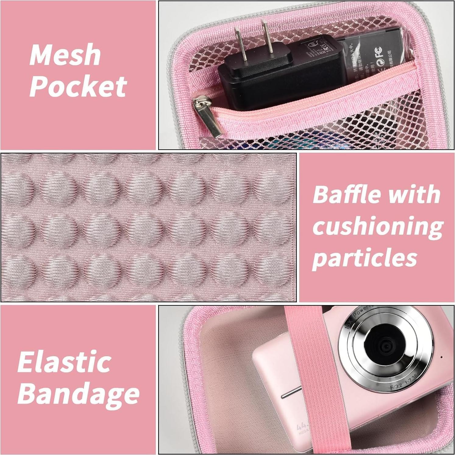 Funda de cámara digital Rosa Grapsa para Canon y Kodak