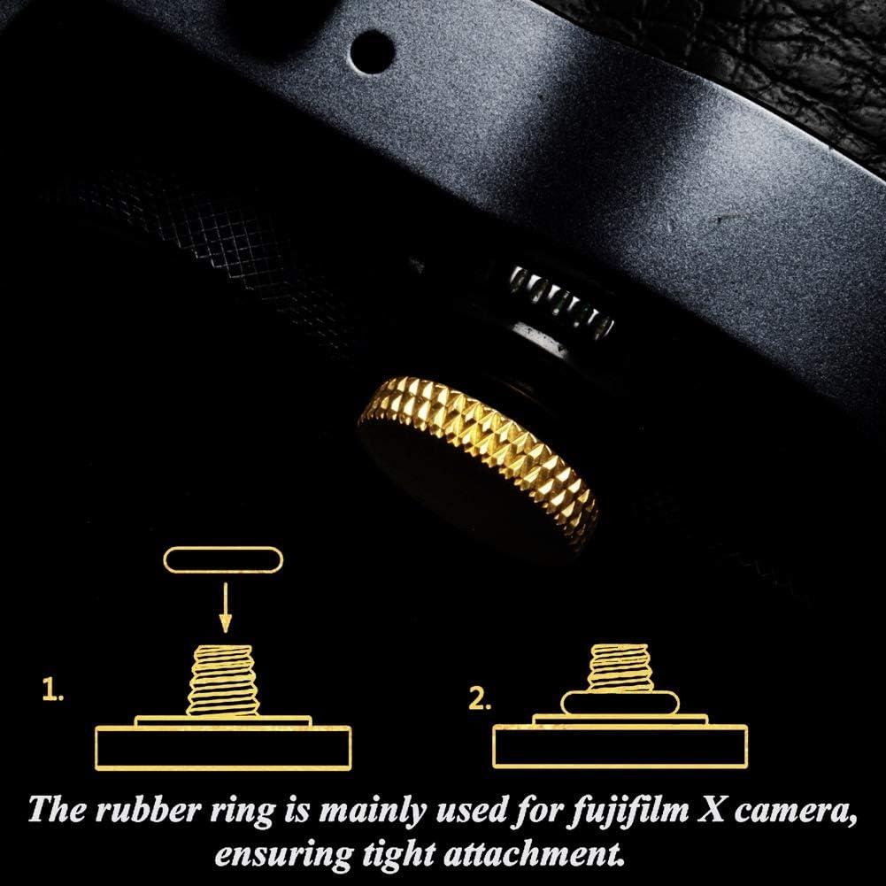 Botón de obturador suave AJART oro 11mm para cámaras