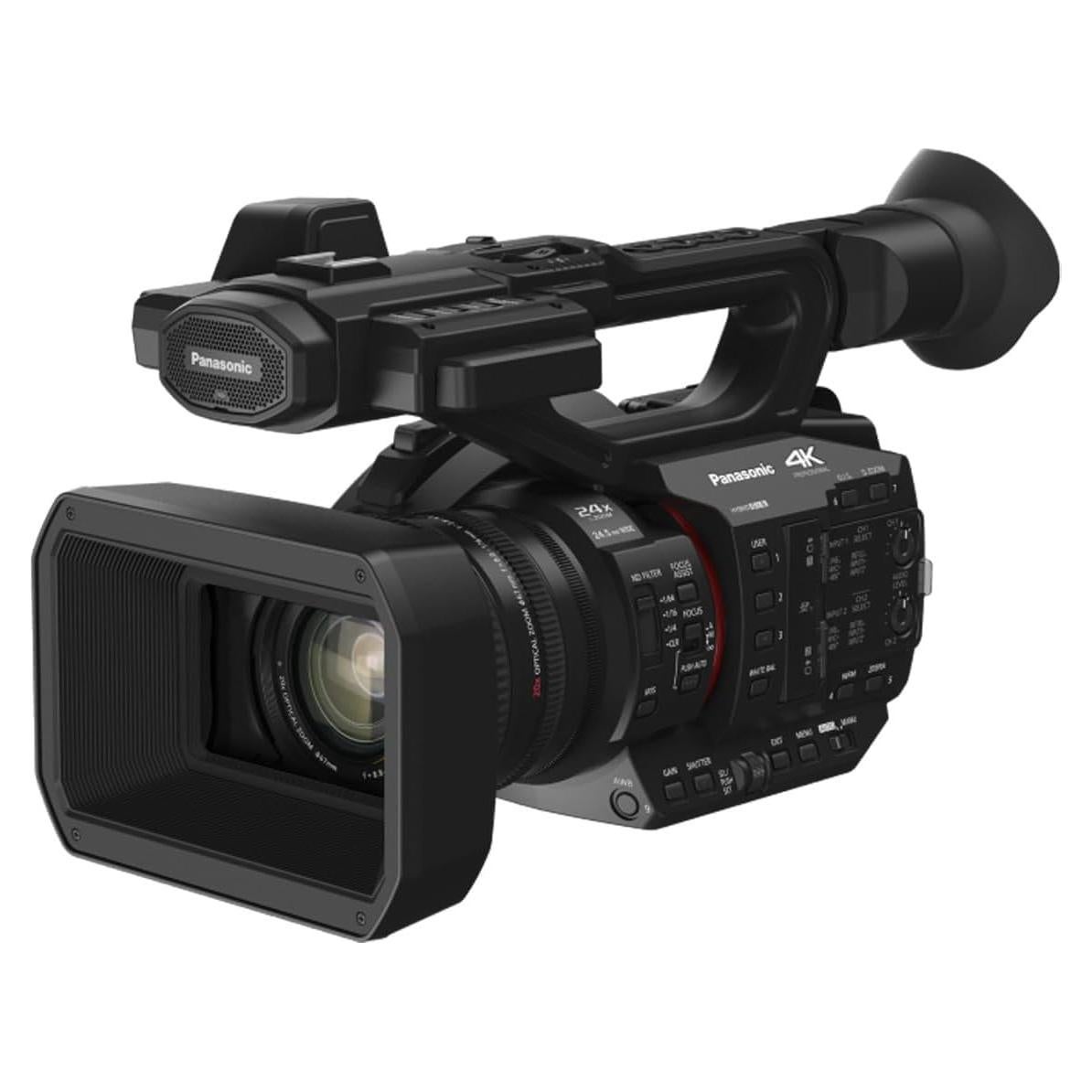 Panasonic Camcorder, Professional Quality 4K 60p, 1.0-inch Sensor, 24.5mm Wide-Angle Lens and Optical 20x Zoom, Great for News, Interviews, and Events - HC-X20