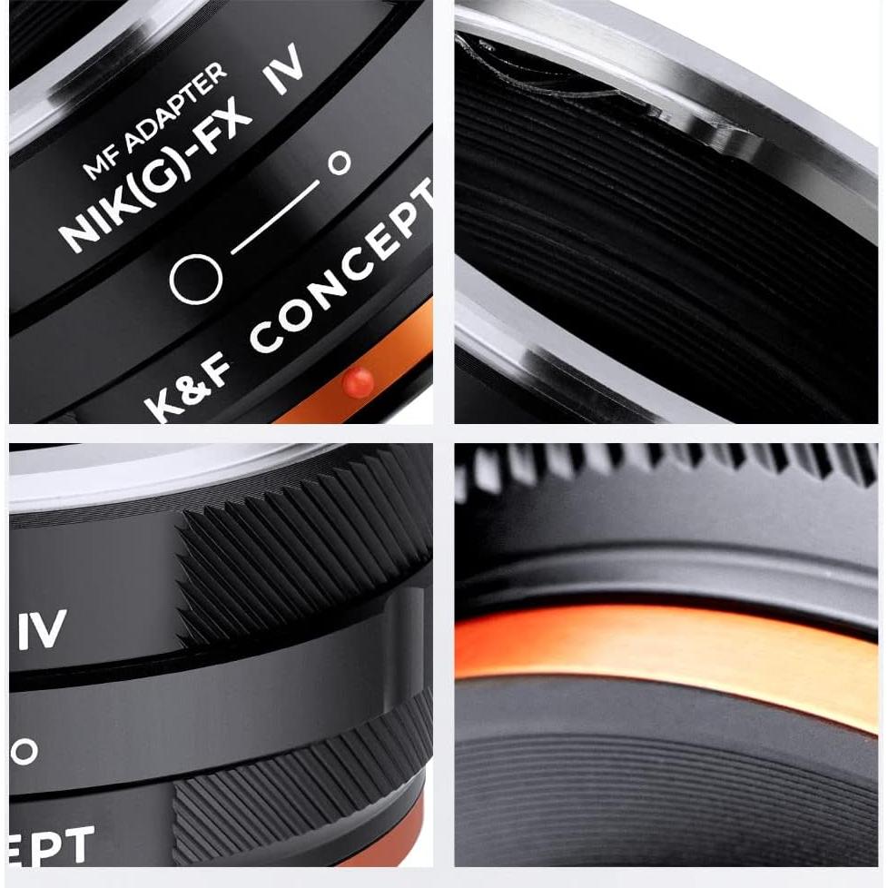 Adaptador de Montura K&F Concept Nikon G a Fujifilm X Manual
