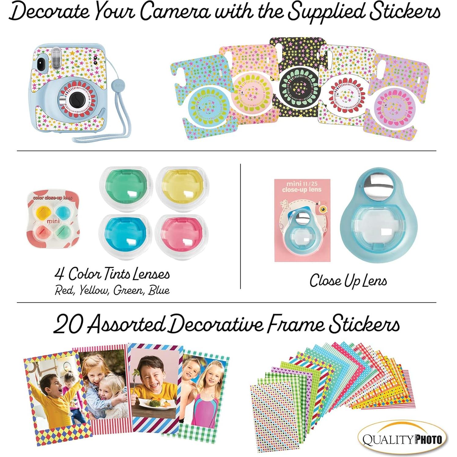 Cámara Instantánea Fujifilm Instax Mini 11 Azul con 60 Películas