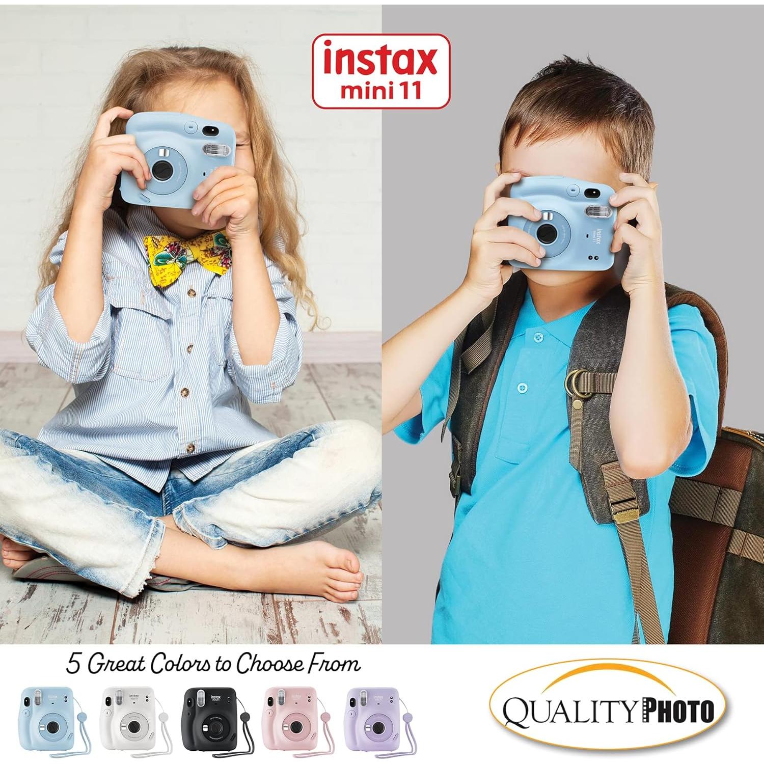 Cámara Instantánea Fujifilm Instax Mini 11 Azul con 60 Películas