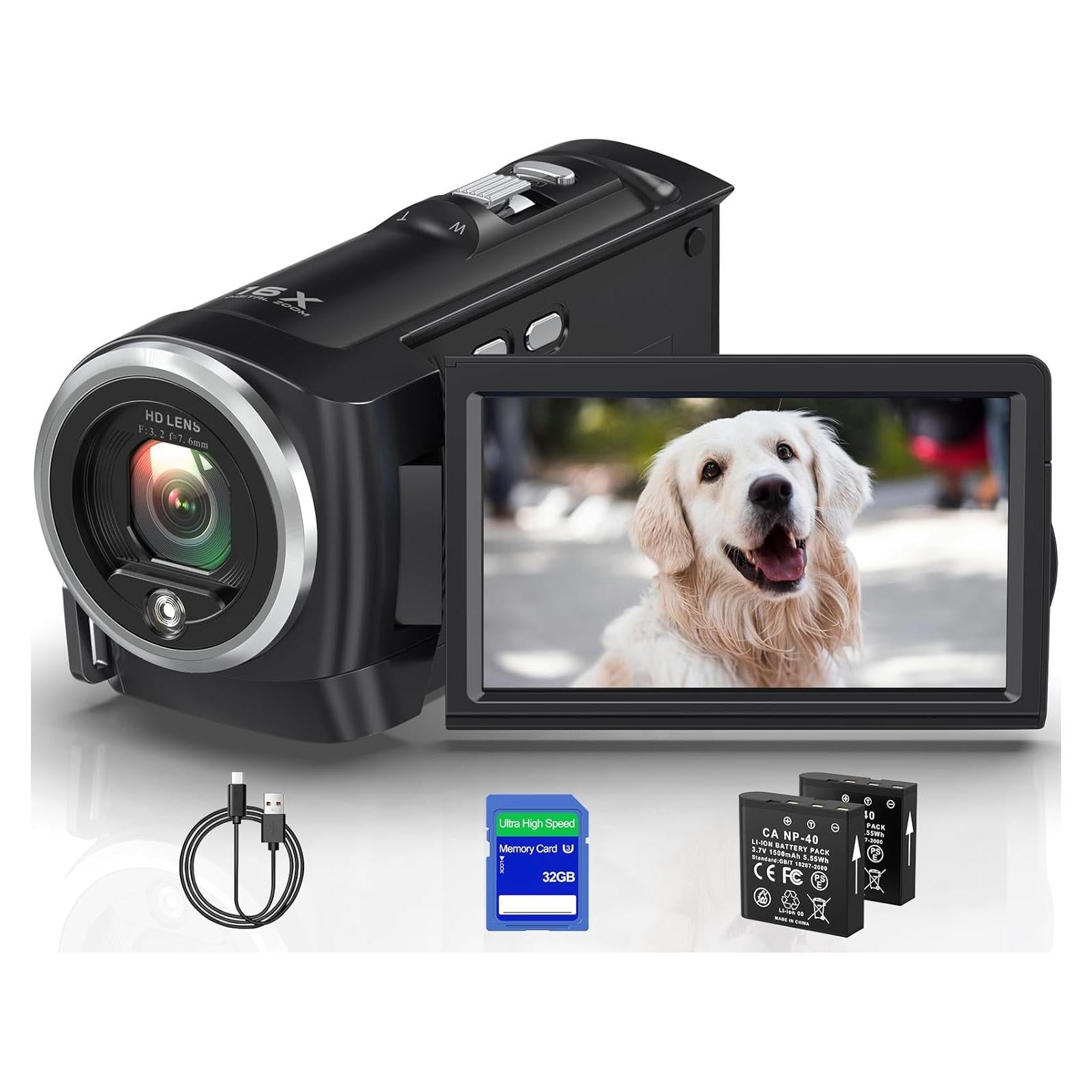 Cámara de Video VENOPTIX DV110 2.7K 50MP 16X Zoom