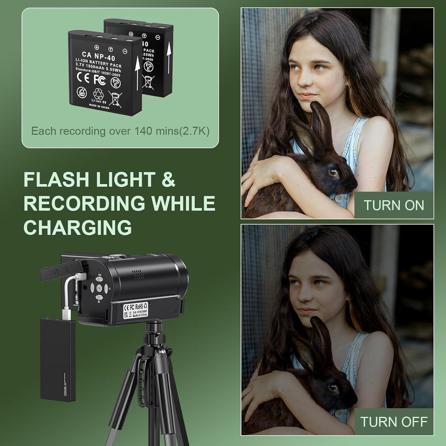 Cámara de Video VENOPTIX DV110 2.7K 50MP 16X Zoom