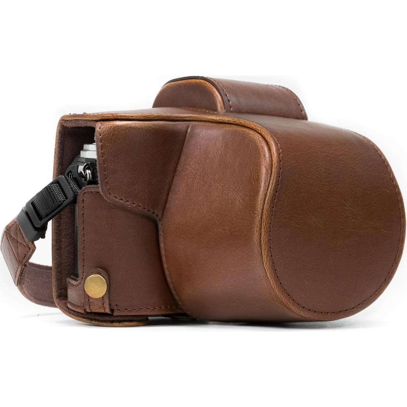 Funda de Cuero MegaGear para Olympus OM-D E-M10 Mark II - Marrón