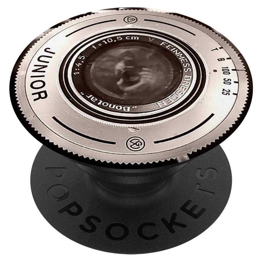 PopSockets PopGrip Negro Intercambiable para Teléfonos y Tabletas