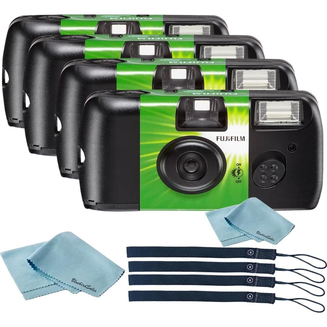 Cámara desechable Fujifilm QuickSnap Flash 400 - Paquete de 4