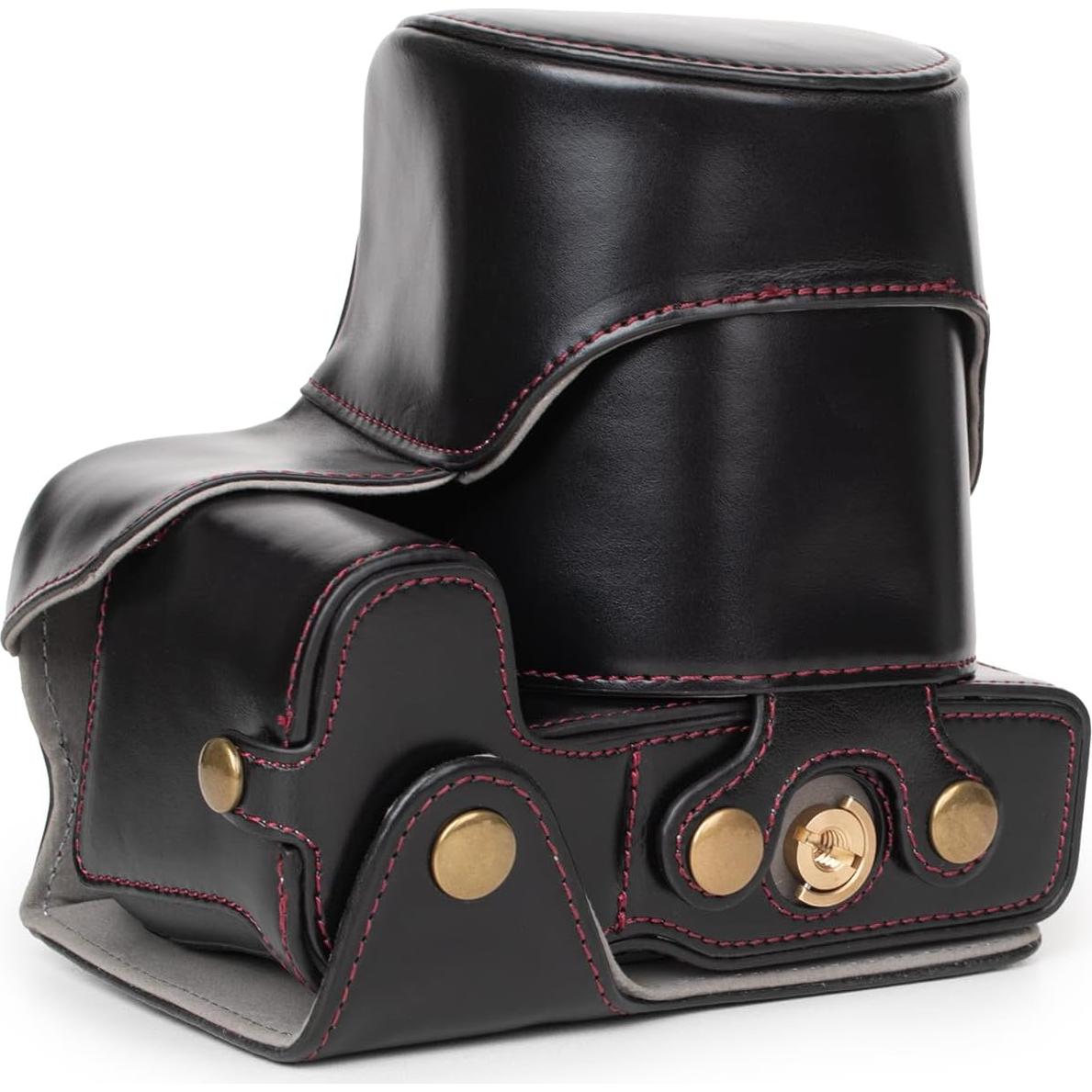 Funda de cámara Rieibi para Canon EOS R8 - Cuero PU Negro