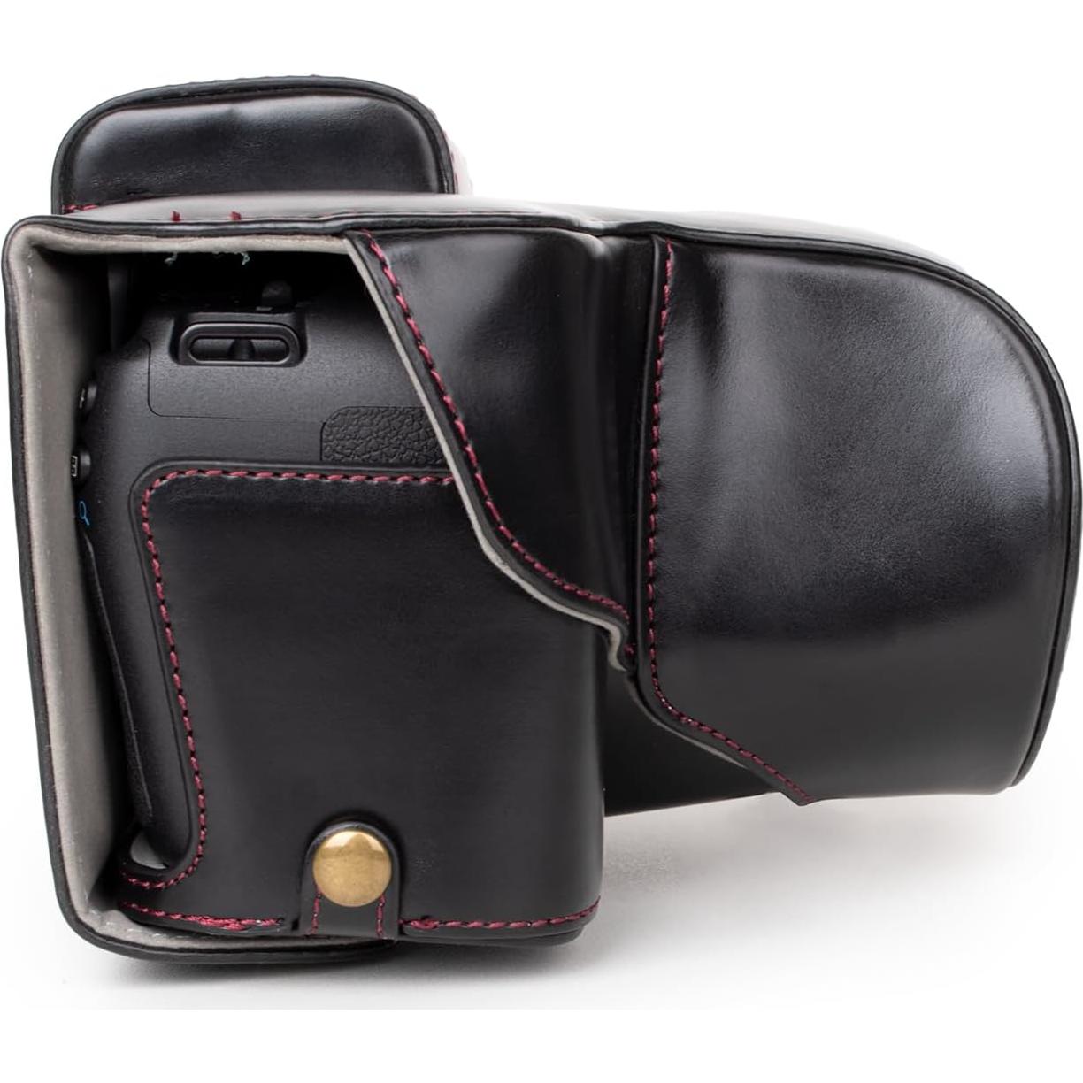 Funda de cámara Rieibi para Canon EOS R8 - Cuero PU Negro