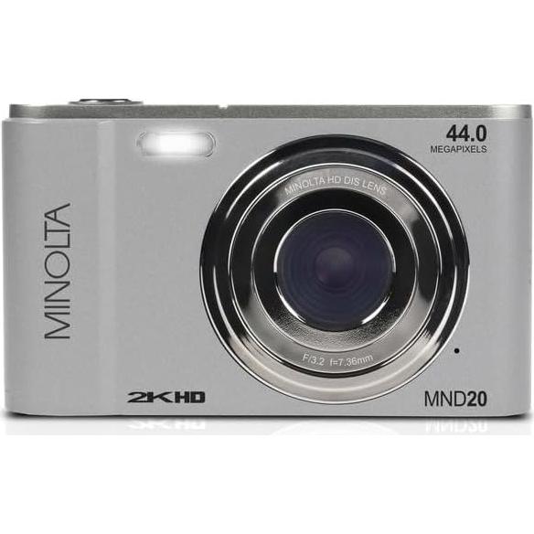 Cámara Digital Minolta MND20 44MP - Video 2.7K, Zoom 16X