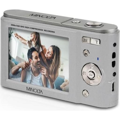 Cámara Digital Minolta MND20 44MP - Video 2.7K, Zoom 16X