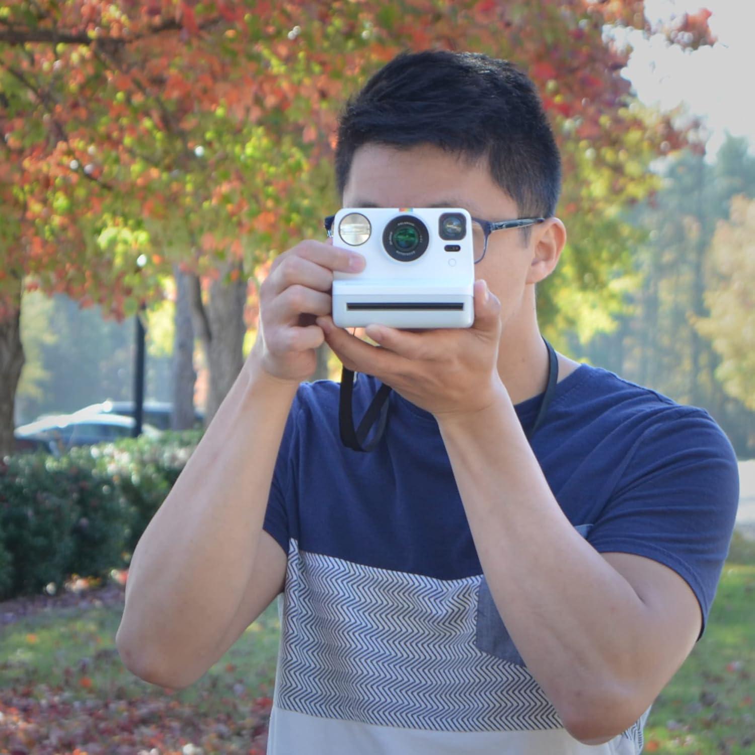 Cámara Instantánea Polaroid Now Gen 2 - Blanco Vintage + Película i-Type