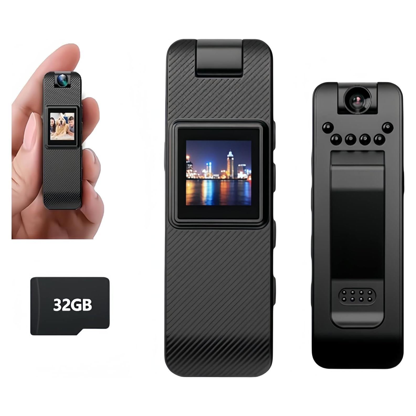 Cámara Mini Portátil FIRSTYLE HD 1080P con Lente Rotativa