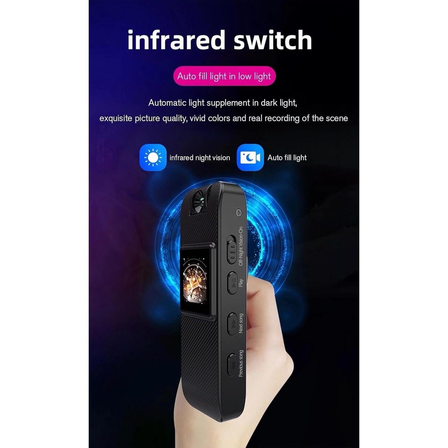 Cámara Mini Portátil FIRSTYLE HD 1080P con Lente Rotativa