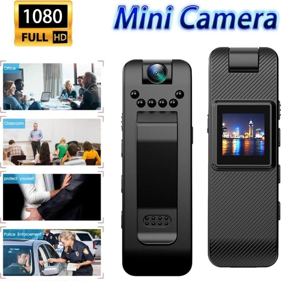Cámara Mini Portátil FIRSTYLE HD 1080P con Lente Rotativa