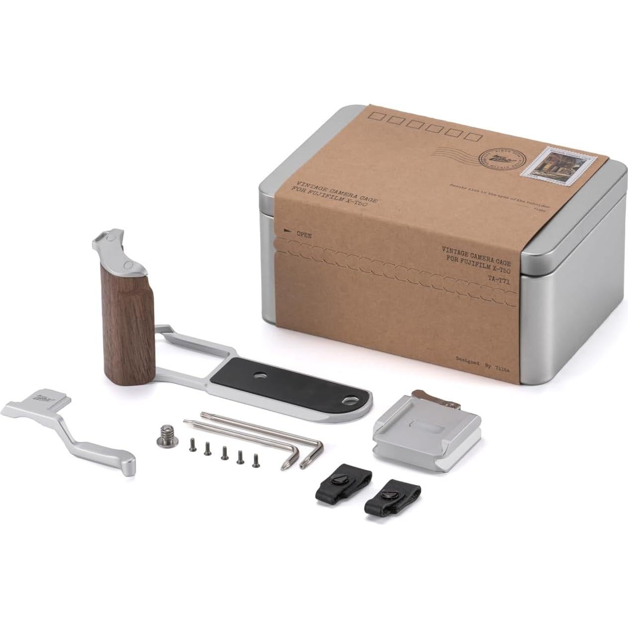 Jaula de Cámara Vintage Tilta para Fujifilm X-T50 Plata