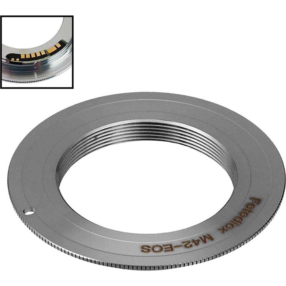 Adaptador Fotodiox Pro M42 a Canon EOS con Chip Enfoque