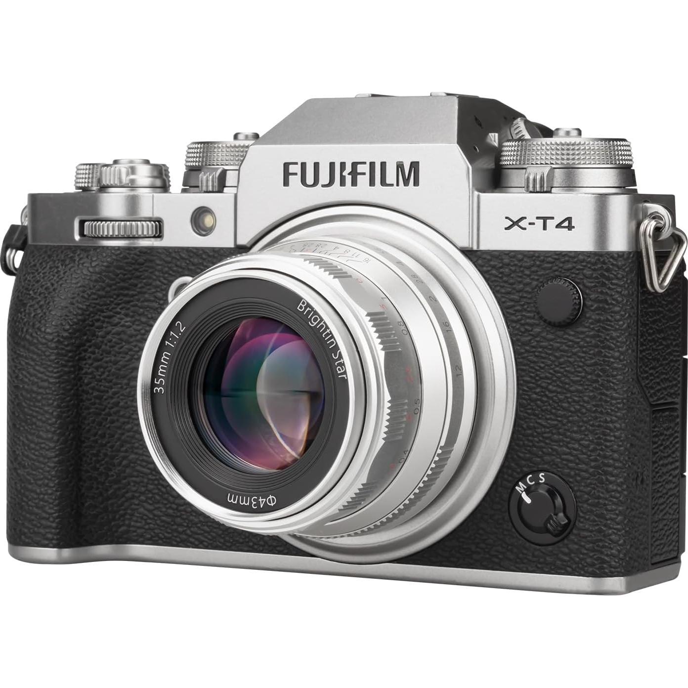 35mm F1.2 Lens APS-C Large Aperture Portrait Lens Mirroless Camera for Canon EOS-M Mount,M1,M2,M3,M5,M6,M611,M10,M100,M50,M50 Mark 11,M200