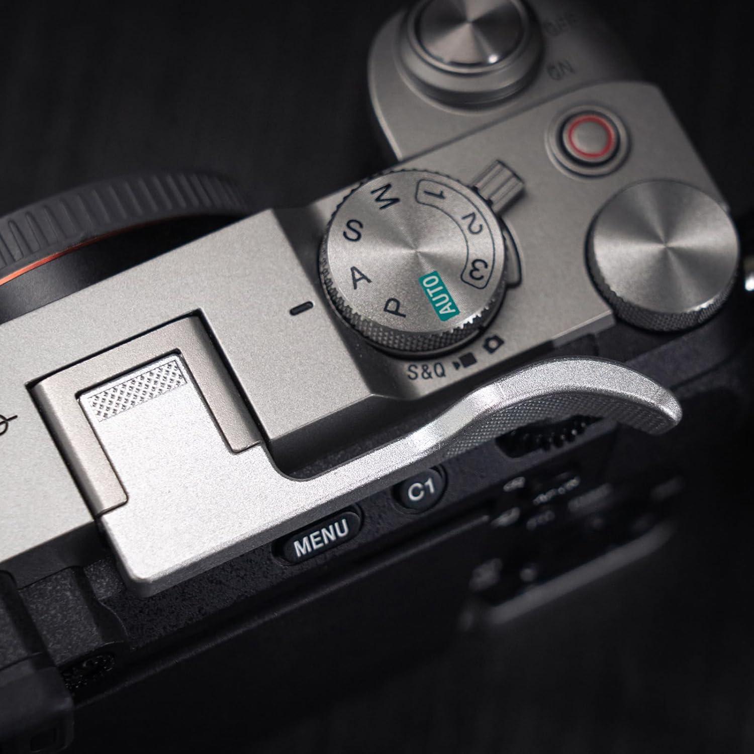 Agarradera de Pulgar Iborrys para Cámara Sony A7C2 Plata