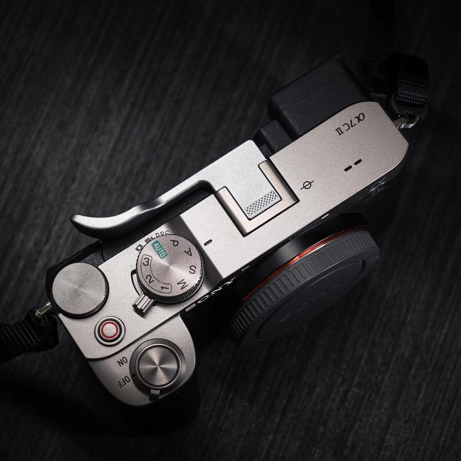 Agarradera de Pulgar Iborrys para Cámara Sony A7C2 Plata