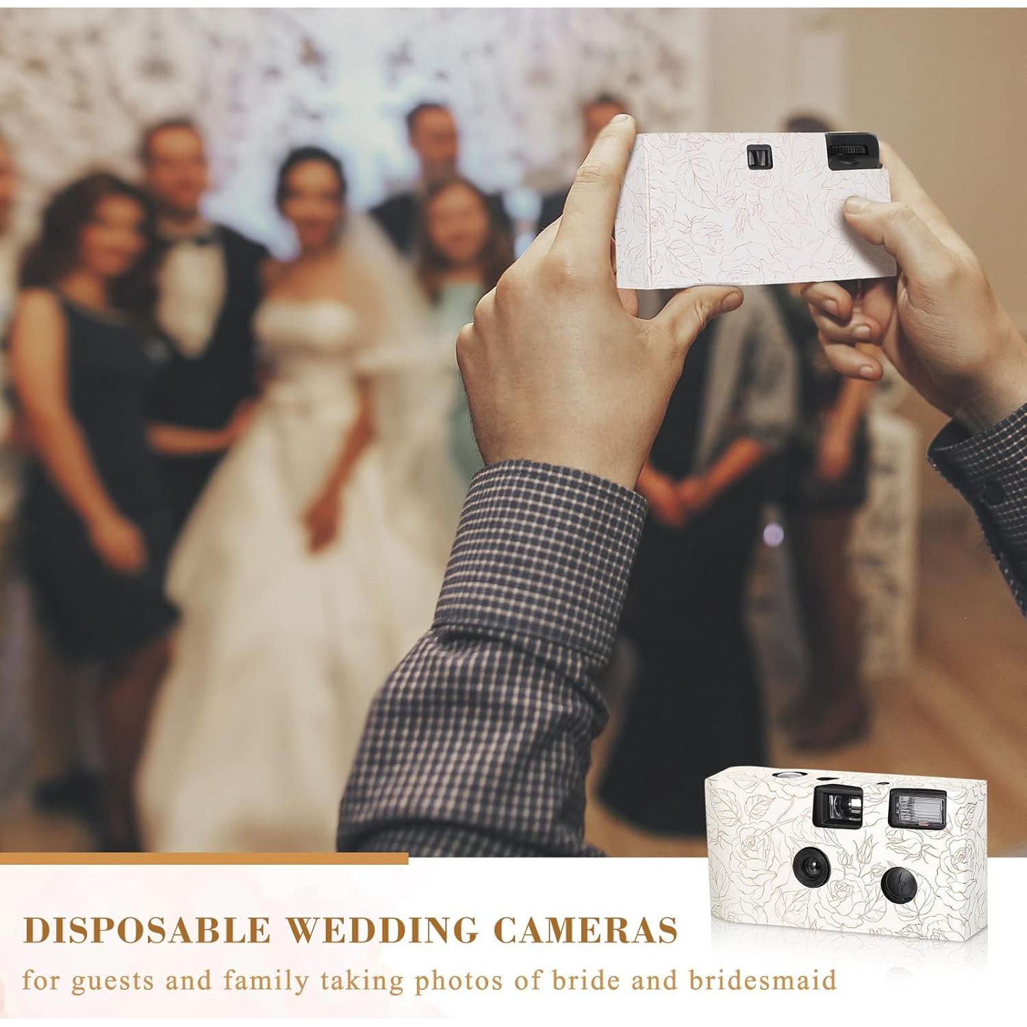 Cámara Desechable Zhengmy 4 Pack con Flash 34mm Blanco y Negro