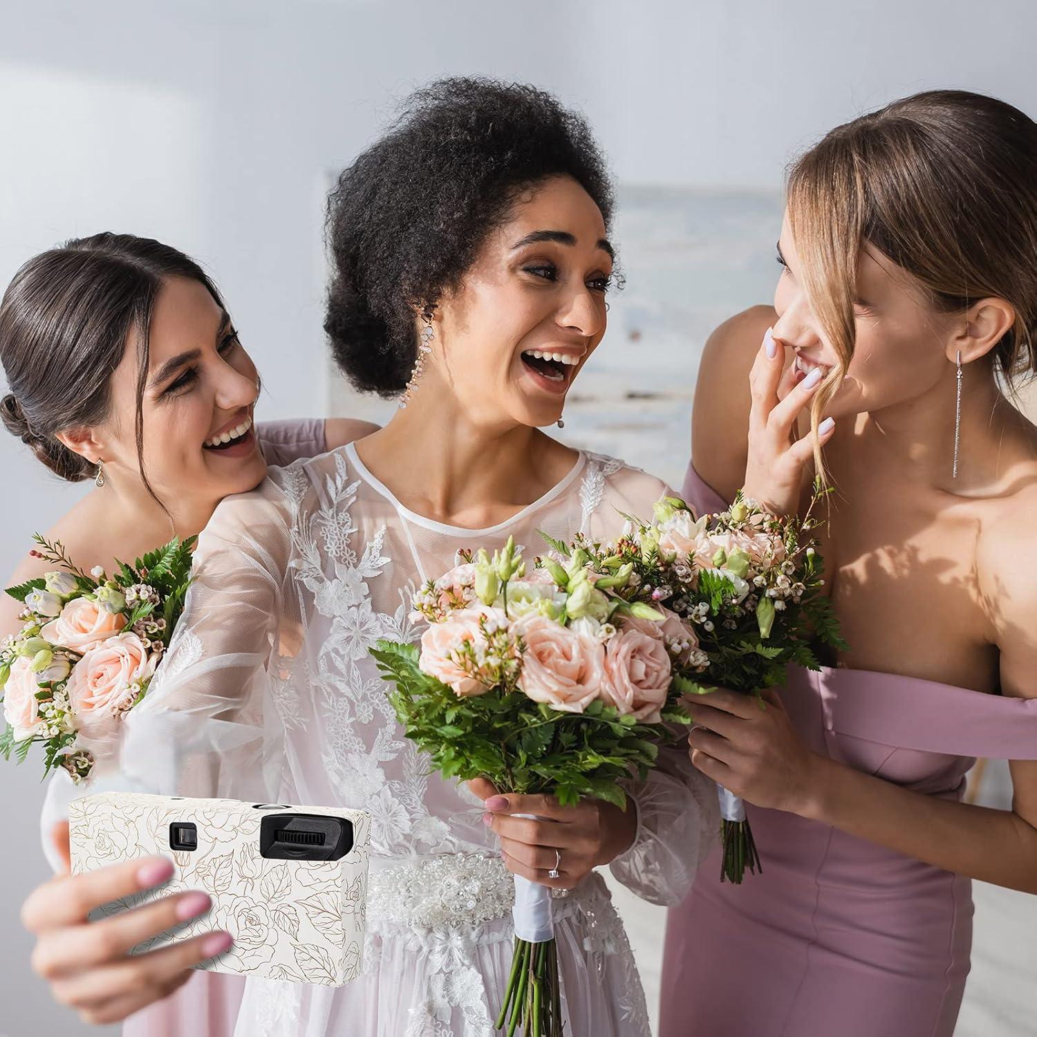 Cámara Desechable Zhengmy 4 Pack con Flash 34mm Blanco y Negro